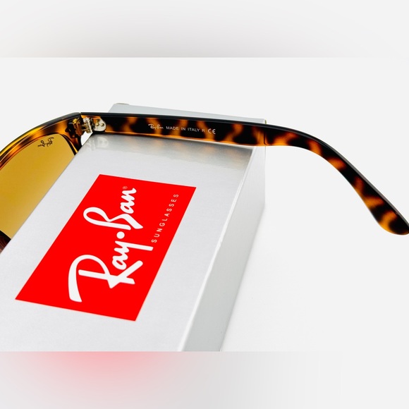 Ray-Ban Boyfriend Sunglasses Rb4147 Havana Frame with Light Brown Gradient Lens - Picture 11 of 13